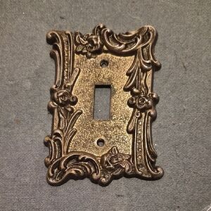 Vintage Ornate metal Light Switch Cover